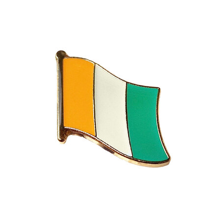 Vlag pin Ivoorkust 18 x 14 mm - per 1 stuk