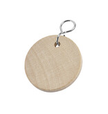 CombiCraft Blanco houten sleutellabel Ø37mm - per stuk