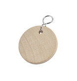 CombiCraft Blanco houten sleutellabel Ø37mm - per stuk