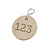 CombiCraft Houten sleutellabel Ø37mm met nummer