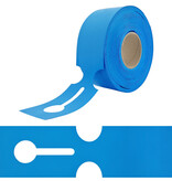 CombiCraft Blanco HDPE sleufetiketten 273,5x80mm voor thermal transferprinters - per 500 etiketten