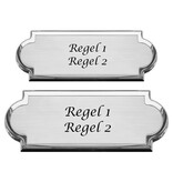 CombiCraft Aluminium naambordje Argentína met tekst - per stuk