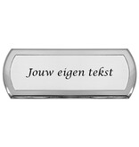 Aluminium naambordje Aqualina met tekst - per stuk