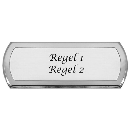 CombiCraft Aluminium naambordje Aqualina met tekst - per stuk