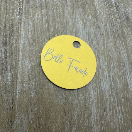 CombiCraft Aluminium sleutellabel met tekst en logo - per stuk