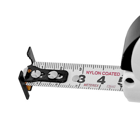 Rolmaat met naam 3 meter wit - per stuk