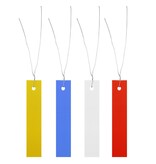 CombiCraft Blanco hangetiketten of plantetiketten 18x100mm van PVC met verzinkt draad - per 250 stuks