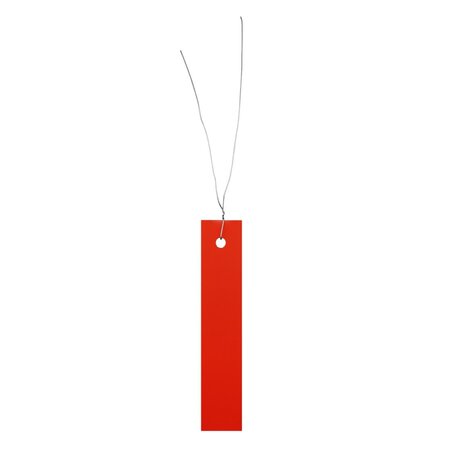 Blanco hangetiketten of plantetiketten 18x100mm van PVC met verzinkt draad - per 250 stuks