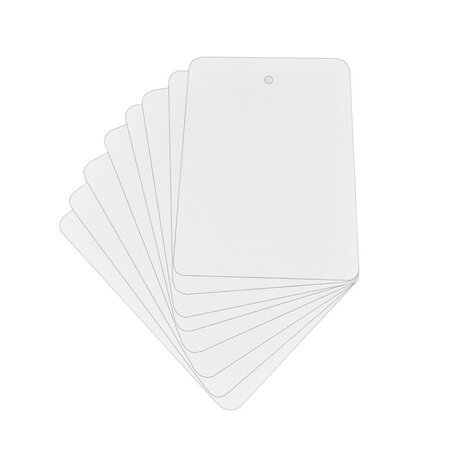 Blanco hangetiketten of plantetiketten 74,2x105mm van PET voor laserprinters wit - per 200 etiketten