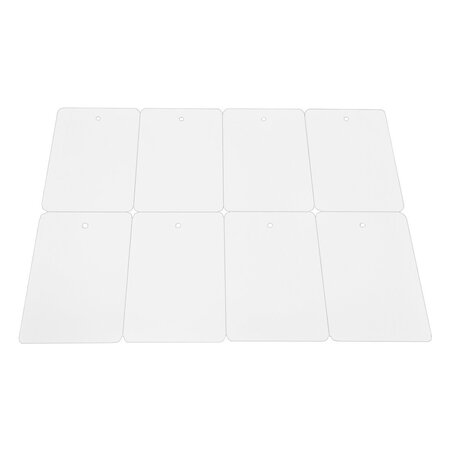 Blanco hangetiketten of plantetiketten 74,2x105mm van PET voor laserprinters wit - per 200 etiketten