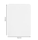 Blanco hangetiketten of plantetiketten 74,2x105mm van PET voor laserprinters wit - per 200 etiketten