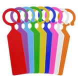 CombiCraft Blanco hangetiketten met opening 24x110mm van PVC - per 100 stuks