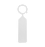 Blanco hangetiketten met opening 24x110mm van PVC - per 100 stuks