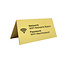 Wifi bordje Elisto in goudkleurig aluminium 100 x 50 mm - per 1 stuk