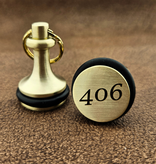 Notre Dame hotelsleutelhangers Messing klokmodel met stootring