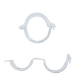 CombiCraft Plantenbinders of plantenklemmen van kunststof 21x26mm transparant - per 10 stuks