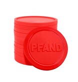 Statiegeld reliëfmunten met 'Pfand' van kunststof - per 250 stuks