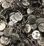 CombiCraft Kunststof sleutellabel met nummer - per stuk