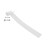 CombiCraft Blanco sleufetiketten 250x25mm voor thermotransferprinters op rol wit - per 1500 etiketten