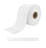 CombiCraft Blanco sleufetiketten 160x17mm voor thermal transferprinters op rol wit - per 4000 etiketten