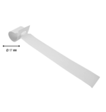 CombiCraft Blanco sleufetiketten 160x17mm voor thermal transferprinters op rol wit - per 4000 etiketten