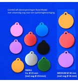 CombiCraft Lovely Dogs Ronde dierenpenning Medium (Type 2) in Aluminium