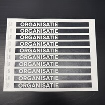 Restpartij: Organisatie polsbandjes - per 100 stuks