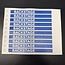Restpartij: Backstage LaserBand polsbandjes 254x19mm - per 100 stuks