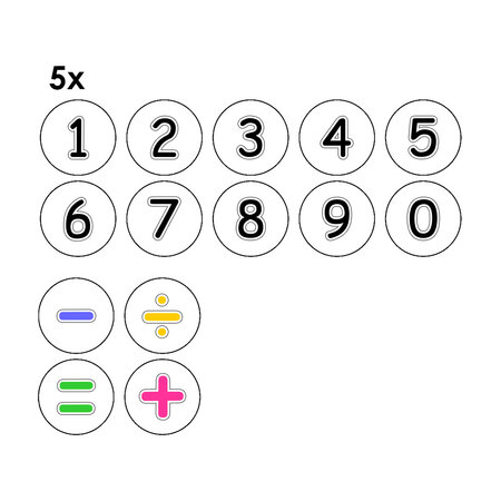 CombiCraft Rekenset plastic munten 35 mm