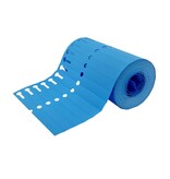 Blanco sleufetiketten of plantenlabels 120x13mm op rol om te beschrijven van PVC blauw – per 1000 etiketten