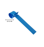 CombiCraft Blanco sleufetiketten of plantenlabels 120x13mm op rol om te beschrijven van PVC blauw – per 1000 etiketten