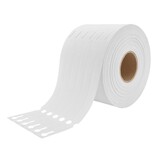 Blanco sleufetiketten 200x17mm voor thermotransferprinters op rol wit - per 3000 etiketten