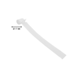 Blanco sleufetiketten 200x17mm voor thermotransferprinters op rol wit - per 3000 etiketten