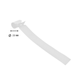 Witte blanco sleufetiketten of plantenlabels 250x25mm voor thermo transferprinters op rol - 1500 stuks