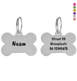 CombiCraft Hondenpenning botje groot 38x28mm met naam en tekst – per stuk