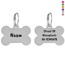 Hondenpenning botje groot met tekst