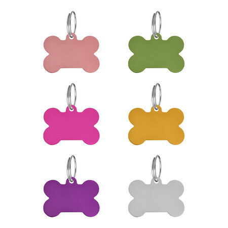 CombiCraft Hondenpenning botje groot 38x28mm met naam en tekst – per stuk