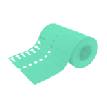 CombiCraft Blanco sleufetiketten of plantenlabels 120x13mm op rol om te beschrijven van PVC groen – per 1000 etiketten