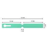 CombiCraft Blanco sleufetiketten of plantenlabels 120x13mm op rol om te beschrijven van PVC groen – per 1000 etiketten