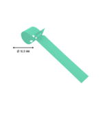 CombiCraft Blanco sleufetiketten of plantenlabels 120x13mm op rol om te beschrijven van PVC groen – per 1000 etiketten