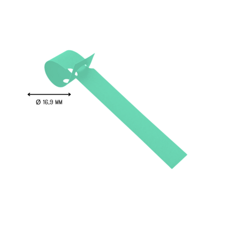 CombiCraft Blanco sleufetiketten of plantenlabels 120x13mm op rol om te beschrijven van PVC groen – per 1000 etiketten