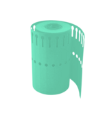 CombiCraft Blanco sleufetiketten of plantenlabels 120x13mm op rol om te beschrijven van PVC groen – per 1000 etiketten