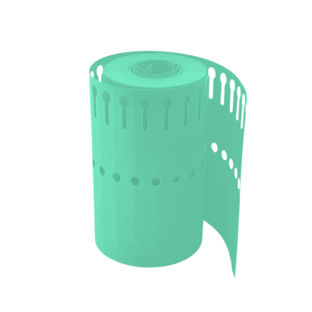 CombiCraft Blanco sleufetiketten of plantenlabels 120x13mm op rol om te beschrijven van PVC groen – per 1000 etiketten