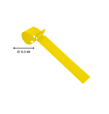 CombiCraft Blanco sleufetiketten of plantenlabels 120x13mm op rol om te beschrijven van PVC geel – per 1000 etiketten