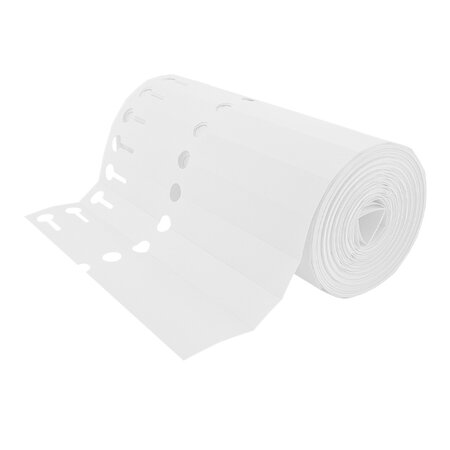 Sleufetiketten PVC op rol 200x20mm beschrijfbaar - per 1000 etiketten