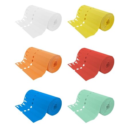 Sleufetiketten PVC op rol 200x20mm beschrijfbaar - per 1000 etiketten