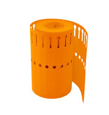 CombiCraft Sleufetiketten PVC op rol 120x13mm beschrijfbaar oranje - per 1000 etiketten