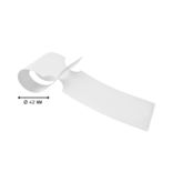 CombiCraft Witte sleufetiketten voor E2 kratten 260 x 50 mm op rol voor Thermo Transfer Printers of om op te schrijven - per 500 etiketten