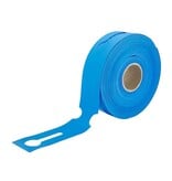 Blanco sleufetiketten voor E2 kratten 260x50mm voor thermal transferprinters op rol blauw – per 500 etiketten