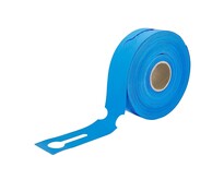 Blanco sleufetiketten voor E2 kratten 260x50mm voor thermal transferprinters op rol blauw – per 500 etiketten